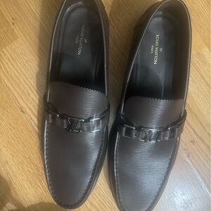 Louis Vuitton Dark Leather Men's Loafers